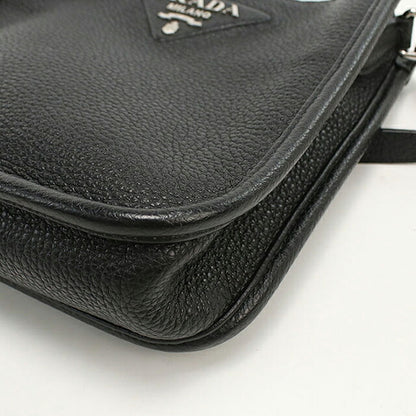 中古 プラダ ショルダーバッグ レディース ブランド PRADA ヴィッテロダイノソフトレザー ミニ レザー 1BH191 2DKV F0002 ブラック バッグ USDPR103604011