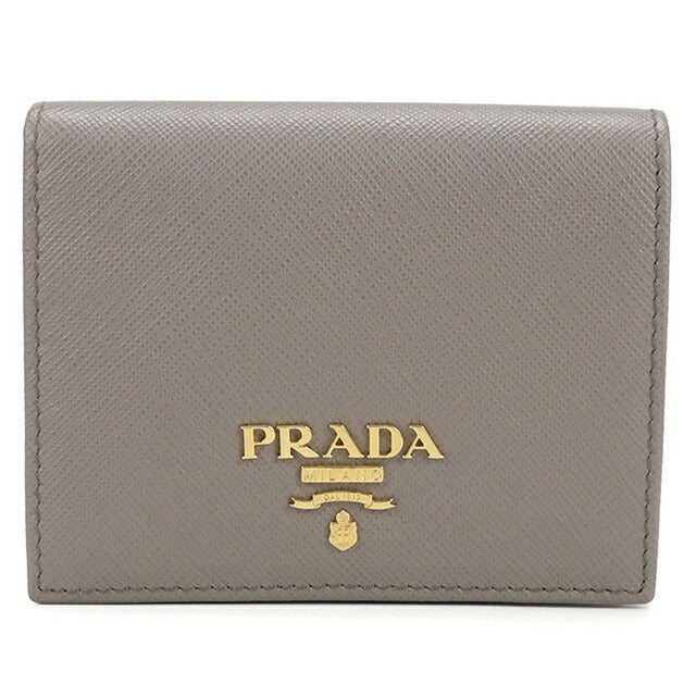 中古 プラダ 二つ折り財布 レディース ブランド PRADA サフィアノ