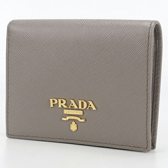 中古 プラダ 二つ折り財布 レディース ブランド PRADA サフィアノ