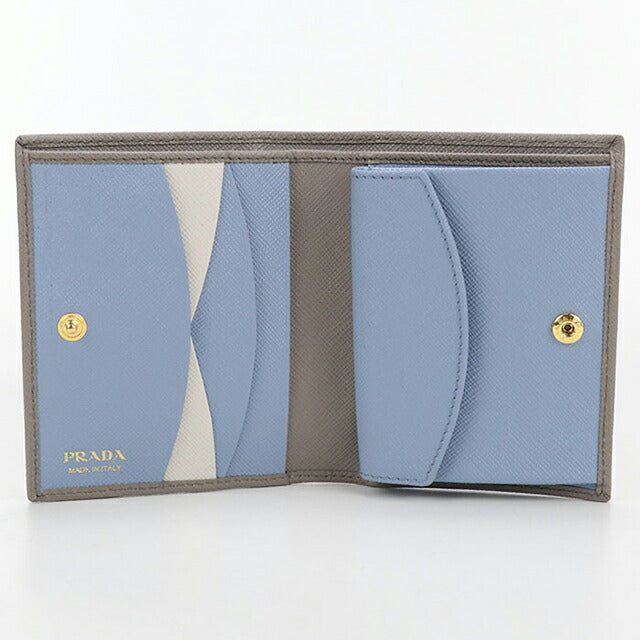 中古 プラダ 二つ折り財布 レディース ブランド PRADA サフィアノ 中古 プラダ 二つ折り財布 レディース ブランド PRADA サフィアノ