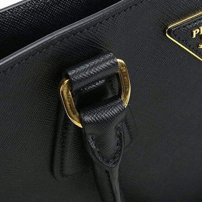 二手 Prada 手提包女士品牌 PRADA Galleria 2WAY 皮革 BN2608 黑色包 USDPR104463011