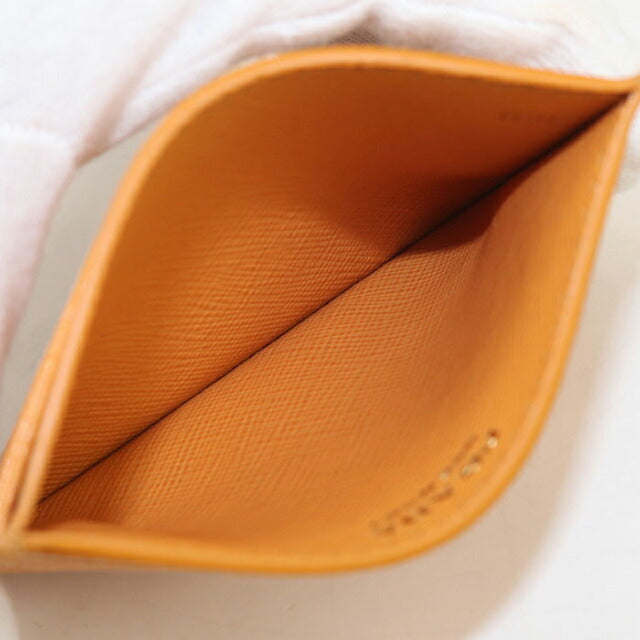 Used Prada Card Case Ladies Brand PRADA Saffiano Triangle Orange Wallet USDPR104849011