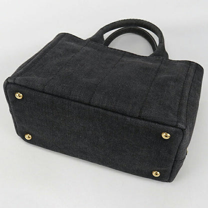 中古 プラダ トートバッグ レディース ブランド PRADA カナパ 2WAY ブラック バッグ USDPR105003011