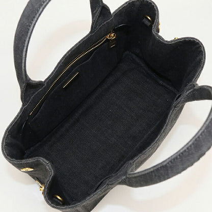 中古 プラダ トートバッグ レディース ブランド PRADA カナパ 2WAY ブラック バッグ USDPR105003011