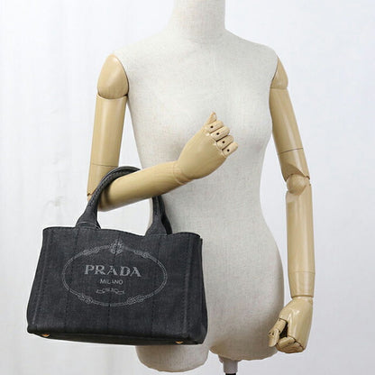 中古 プラダ トートバッグ レディース ブランド PRADA カナパ 2WAY ブラック バッグ USDPR105003011