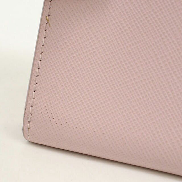 中古 プラダ 三つ折り財布 三折財布 レディース ブランド PRADA サフィアーノレザー レザー 1MH021 ピンク USDPR105103011