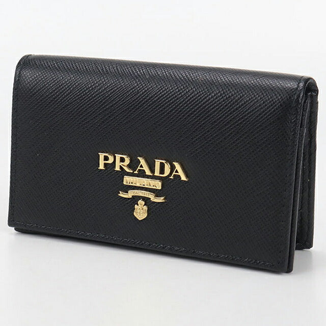 早い者勝ち！！PRADA 名刺入れ 黒 イタリア製 中古 プラダ 名刺入れ レディース ブランド PRADA サフィアーノレザー