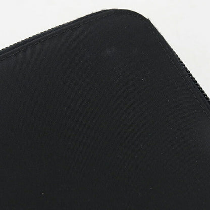Used Prada long wallet round zipper ladies brand PRADA triangle zip around 1ML506 black USDPR105364011