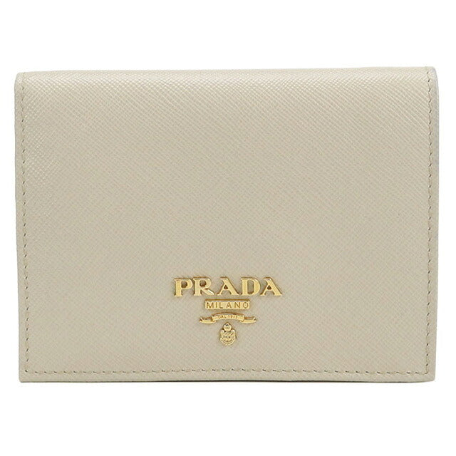 中古 プラダ 二つ折り財布 二折財布 レディース ブランド PRADA サフィアーノトライアングル 1MV204 財布 USDPR105371011