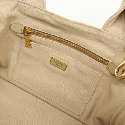 中古 プラダ トートバッグ レディース ブランド PRADA カナパ 2WAY BN2642 ベージュ USDPR105393011