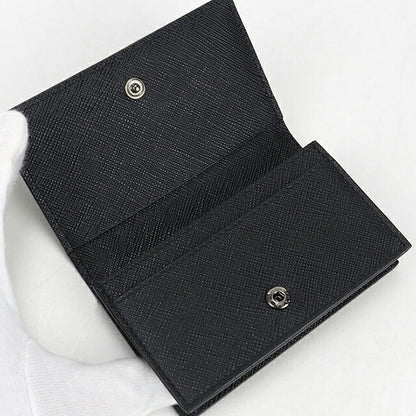 中古 プラダ 名刺入れ メンズ ブランド PRADA サフィアーノレザー ブラック 小物 USDPR105436011