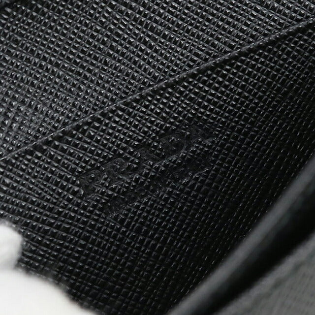 中古 プラダ 名刺入れ メンズ ブランド PRADA サフィアーノレザー ブラック 小物 USDPR105436011