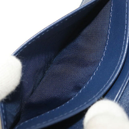 Used Prada business card holder ladies brand PRADA saffiano leather blue accessory USDPR105437011