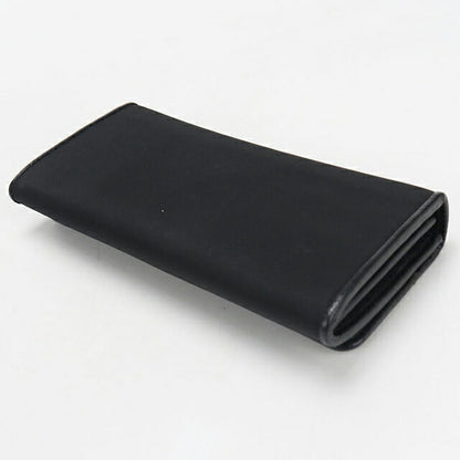 Used Prada long wallet with double fold coin purse ladies brand PRADA triangle long wallet leather 1MH132 UZ0 F0X3X black USDPR106274011