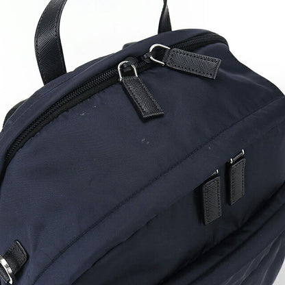 二手 Prada 背包 男士品牌 PRADA 再生尼龙背包 海军蓝包 USDPR106567011