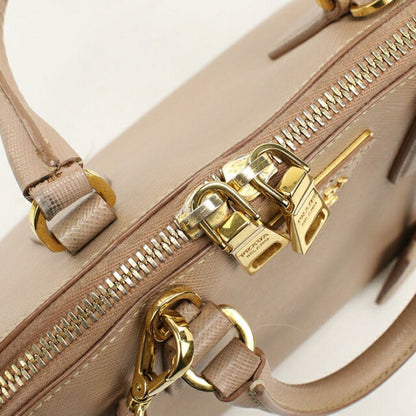 Used Prada Handbag Ladies Brand PRADA Saffiano Leather Mini Bag Leather BL0838 Beige USDPR107055011
