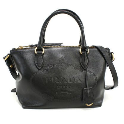Used Prada handbag ladies brand PRADA 2WAY leather 1BA111 black USDPR107222011