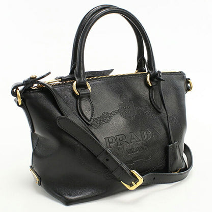 Used Prada handbag ladies brand PRADA 2WAY leather 1BA111 black USDPR107222011