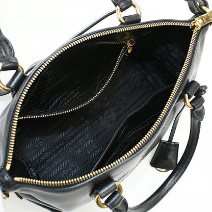 Used Prada handbag ladies brand PRADA 2WAY leather 1BA111 black USDPR107222011