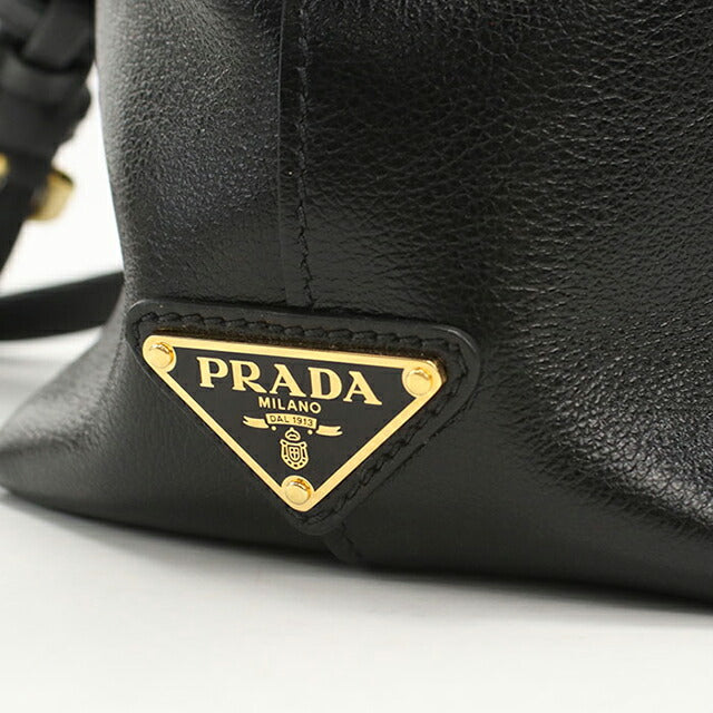 Used Prada handbag ladies brand PRADA 2WAY leather 1BA111 black USDPR107222011