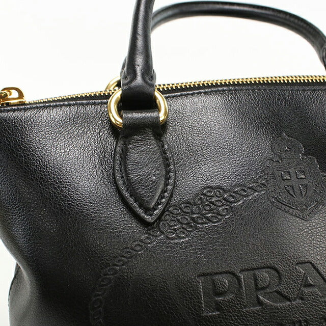 Used Prada handbag ladies brand PRADA 2WAY leather 1BA111 black USDPR107222011