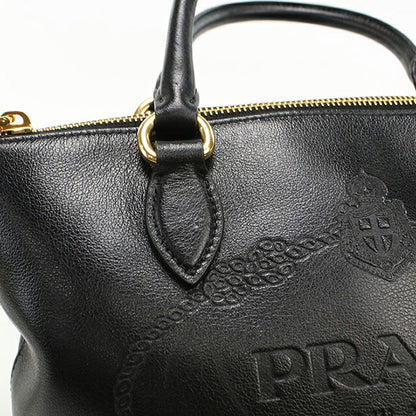 Used Prada handbag ladies brand PRADA 2WAY leather 1BA111 black USDPR107222011