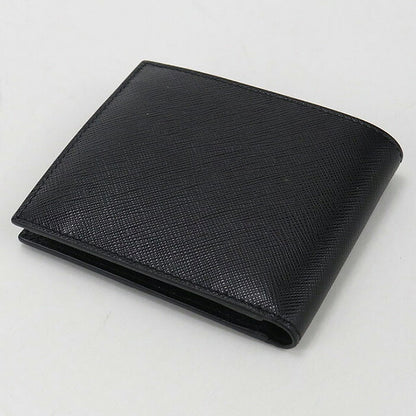 中古 プラダ 二つ折り財布 二折財布 メンズ ブランド PRADA サフィアーノレザー ウォレット 2MO738 ブラック 財布 USDPR107391011