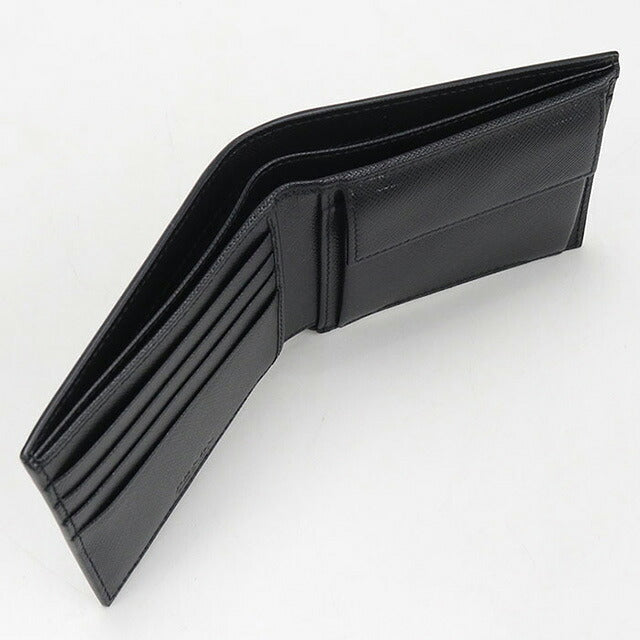 中古 プラダ 二つ折り財布 二折財布 メンズ ブランド PRADA