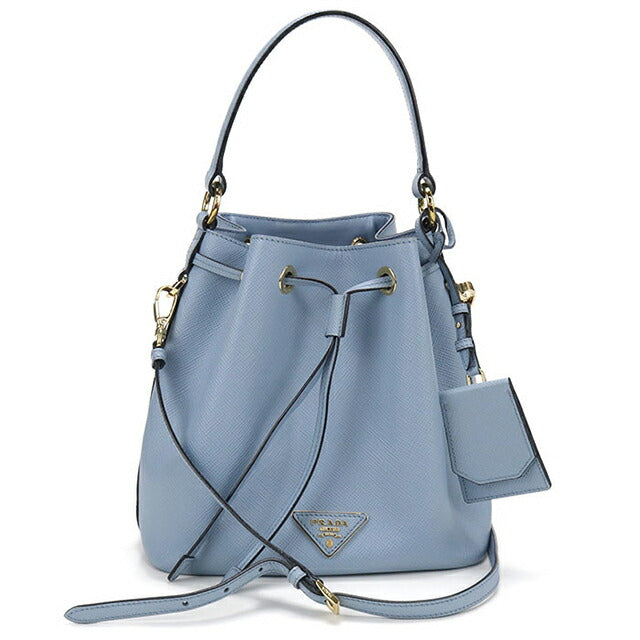 中古 プラダ ハンドバッグ レディース ブランド PRADA サフィアーノレザー 2WAY 1BE032 ブルー USDPR107743011