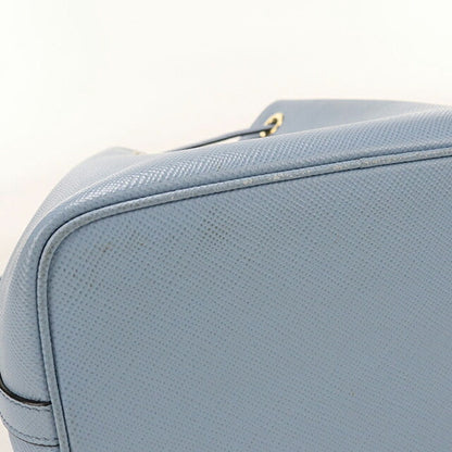 Used Prada handbag ladies brand PRADA saffiano leather 2WAY 1BE032 blue USDPR107743011