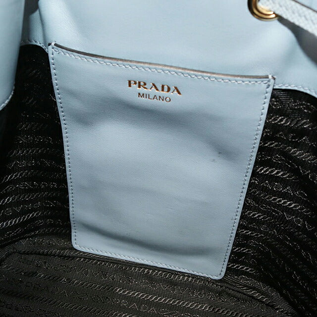Used Prada handbag ladies brand PRADA saffiano leather 2WAY 1BE032 blue USDPR107743011