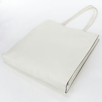 中古 プラダ トートバッグ レディース ブランド PRADA トライアングルロゴ レザー 1BG429 ホワイト USDPR107807011