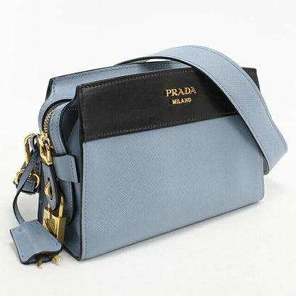 Used Prada shoulder bag ladies brand PRADA 2WAY leather blue USDPR108015011