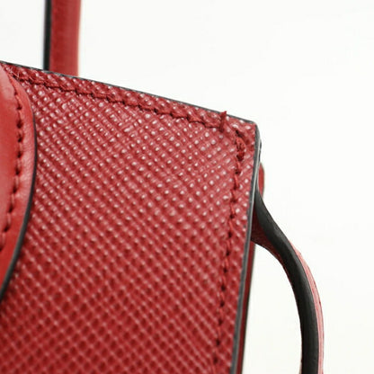 Used Prada Handbag Ladies Brand PRADA Saffiano Leather 2WAY Leather 1BA156 Red USDPR108115011
