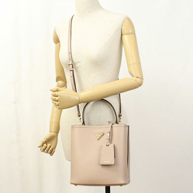 中古 プラダ ハンドバッグ レディース ブランド PRADA パニエ 2WAY 1BA212 ベージュ USDPR108357011
