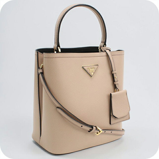 中古 プラダ ハンドバッグ レディース ブランド PRADA パニエ 2WAY 1BA212 ベージュ USDPR108357011