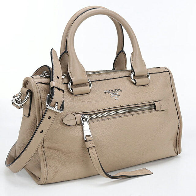 中古 プラダ ハンドバッグ レディース ブランド PRADA 2WAY レザー 1BB022 ベージュ USDPR108369011