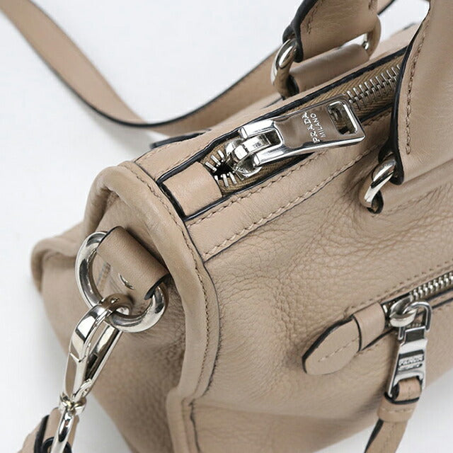 中古 プラダ ハンドバッグ レディース ブランド PRADA 2WAY レザー 1BB022 ベージュ USDPR108369011