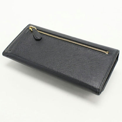 中古 プラダ 長財布二折 レディース ブランド PRADA サフィアーノレザー レザー 1MH132 ブラック USDPR108606011