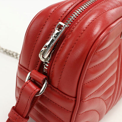 Used Prada shoulder bag ladies brand PRADA diagram chain leather 1BH083 red USDPR108675011