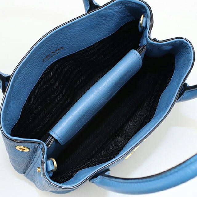 Used Prada handbag ladies brand PRADA 2WAY leather blue USDPR108851011