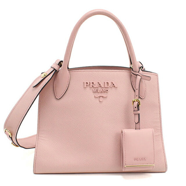 中古 プラダ トートバッグ レディース ブランド PRADA サフィアーノレザー 2WAY レザー 1BA156 ピンク USDPR108852011