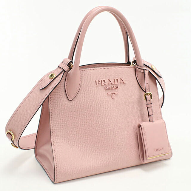 中古 プラダ トートバッグ レディース ブランド PRADA サフィアーノレザー 2WAY レザー 1BA156 ピンク USDPR108852011