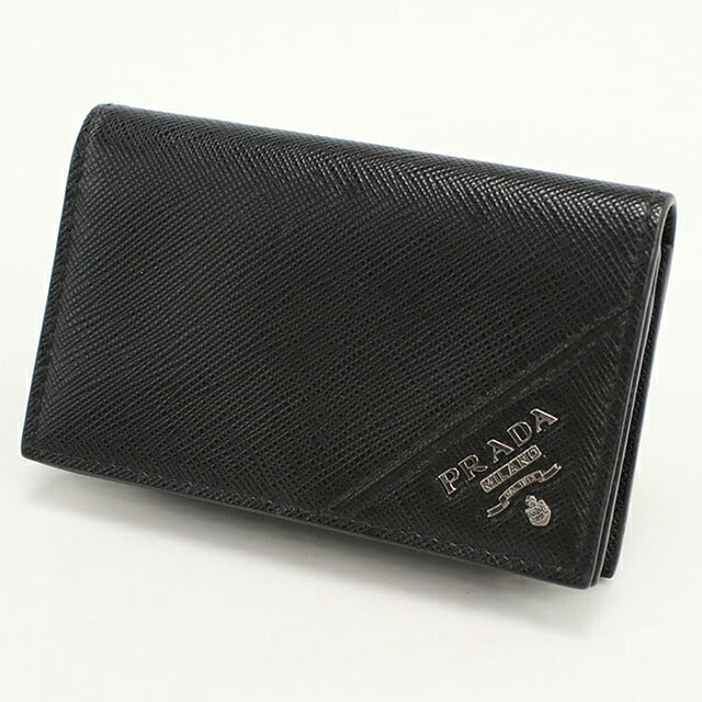 中古 プラダ 名刺入れ メンズ ブランド PRADA サフィアーノレザー