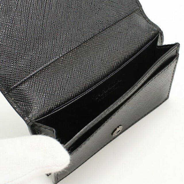 中古 プラダ 名刺入れ メンズ ブランド PRADA サフィアーノレザー