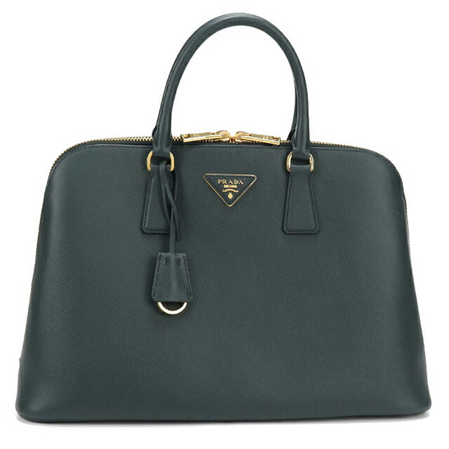 Used Prada handbag ladies brand PRADA saffiano leather BL0812 green USDPR109316011