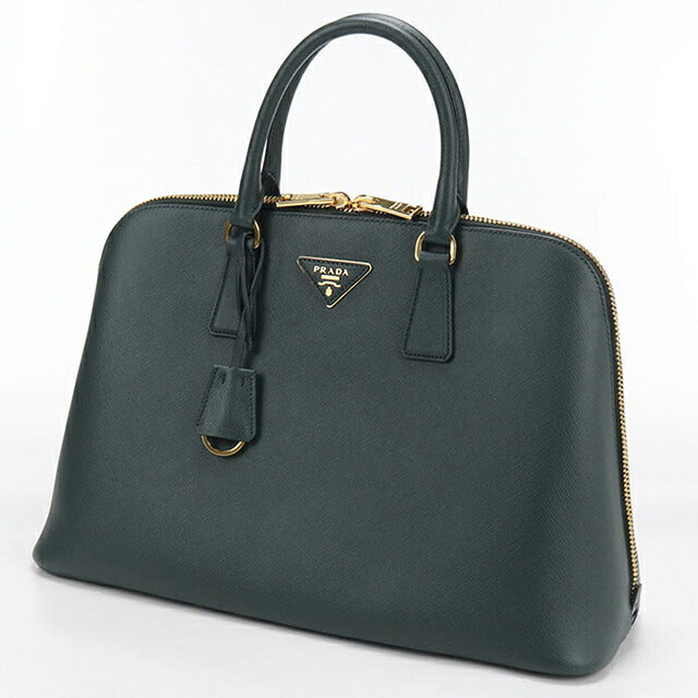 Used Prada handbag ladies brand PRADA saffiano leather BL0812 green USDPR109316011