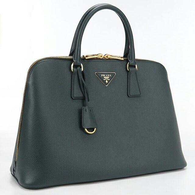 Used Prada handbag ladies brand PRADA saffiano leather BL0812 green USDPR109316011