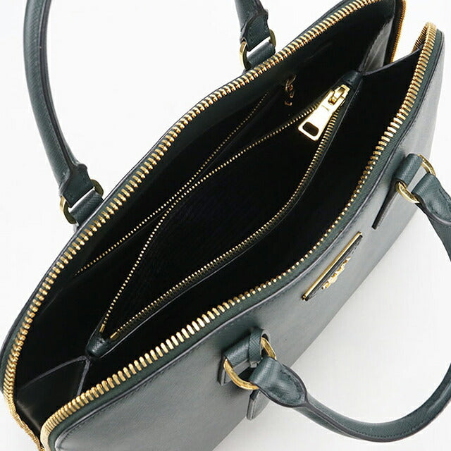 Used Prada handbag ladies brand PRADA saffiano leather BL0812 green USDPR109316011