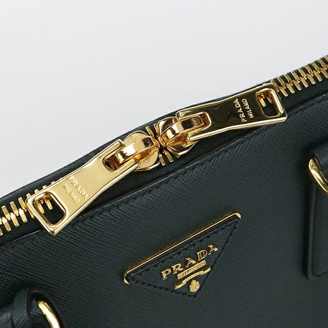 Used Prada handbag ladies brand PRADA saffiano leather BL0812 green USDPR109316011
